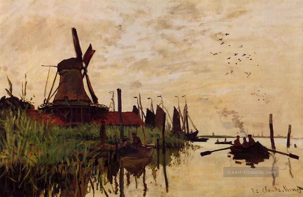 Windmühle bei Zaandam Claude Monet Ölgemälde